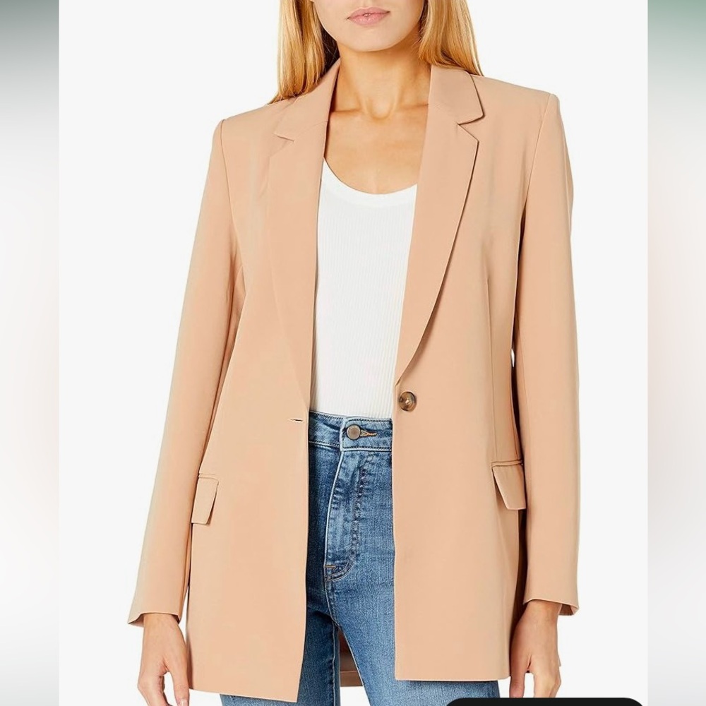 NWT The Drop Woman’s Tan Long Blazer | S